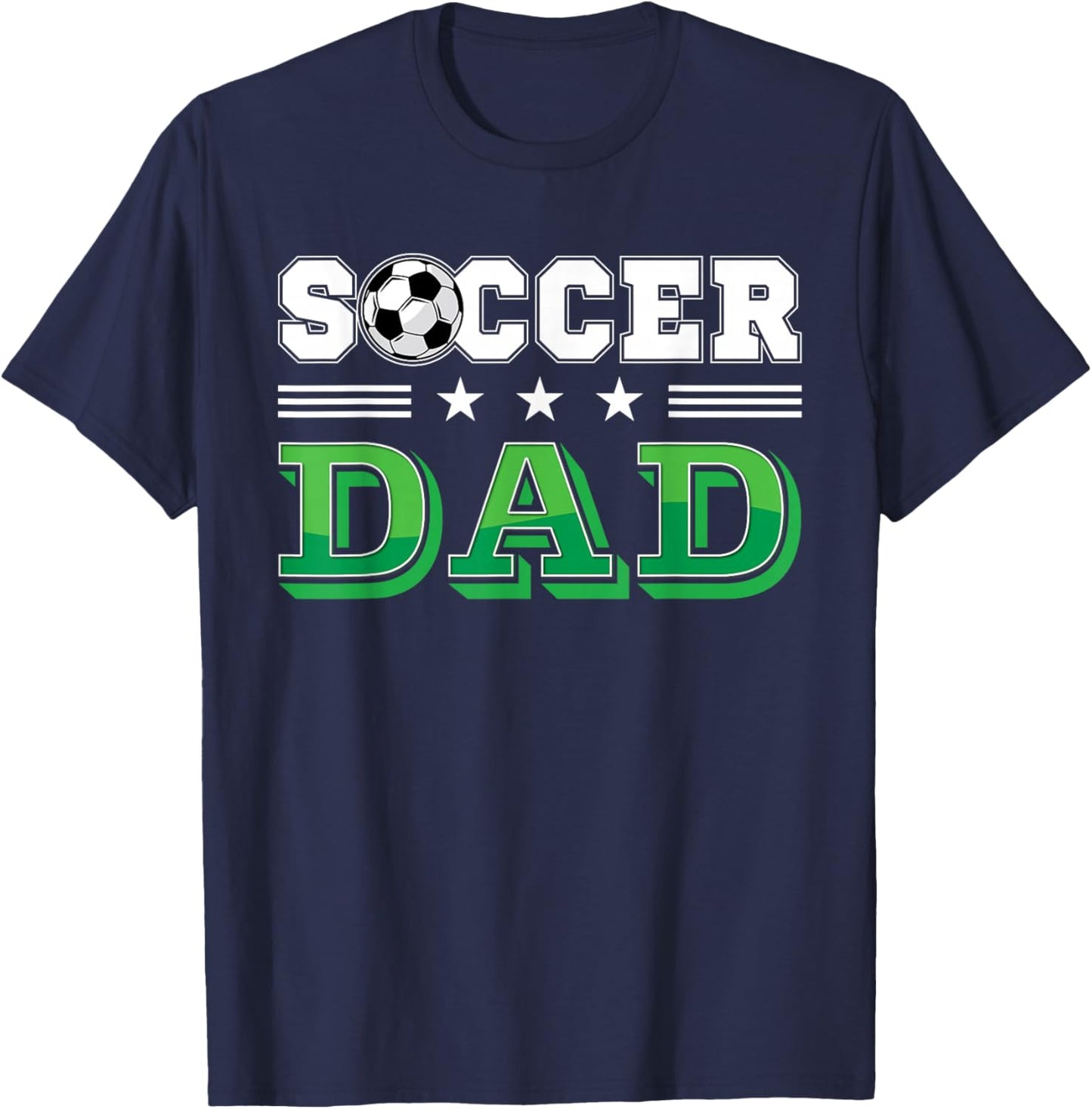 Soccer Dad Father Family Matching Birthday Team Supporter T-Shirt - T-Shirt | Navy