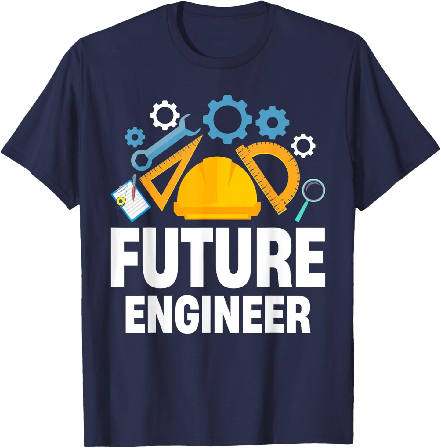 Engineering Student Kids Funny Future Engineer T-Shirt - T-Shirt | Navy