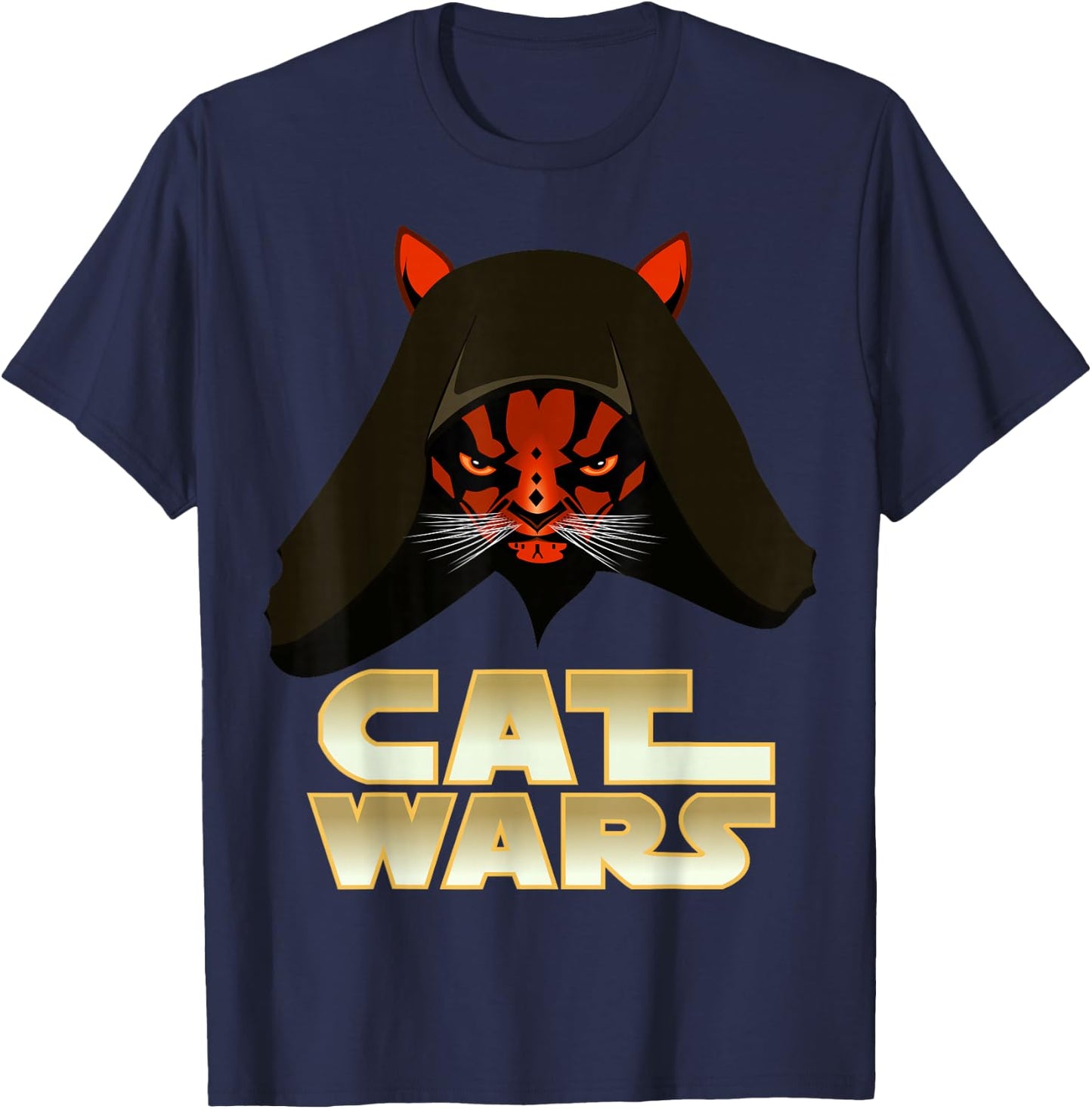 Cat Wars - Funny Cat T-Shirt - T-Shirt | Navy