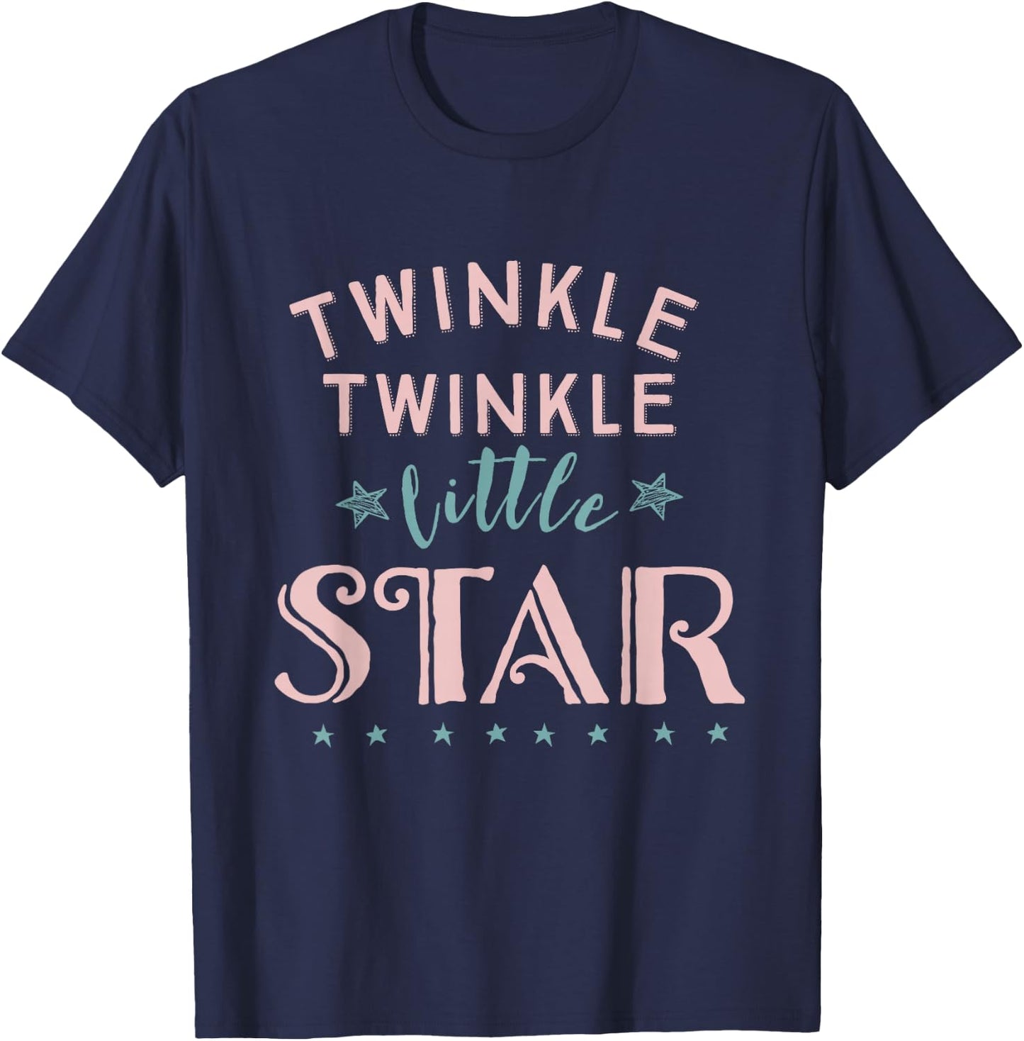 Twinkle Twinkle Little Star Cute T-Shirt - T-Shirt | Navy