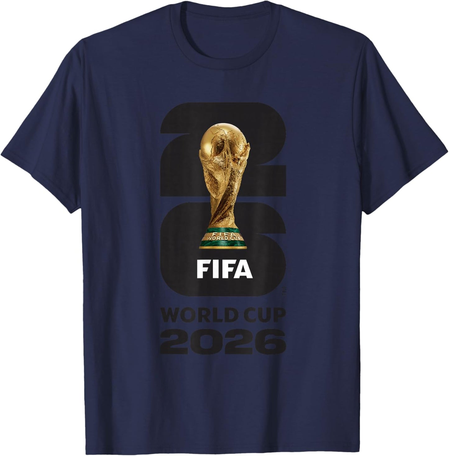 FIFA World CUP26 FIFA Gold Trophy T-Shirt - T-Shirt | Navy