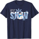 Best Winter Snow Art Women Snowman Snowflakes T-Shirt - T-Shirt | Navy