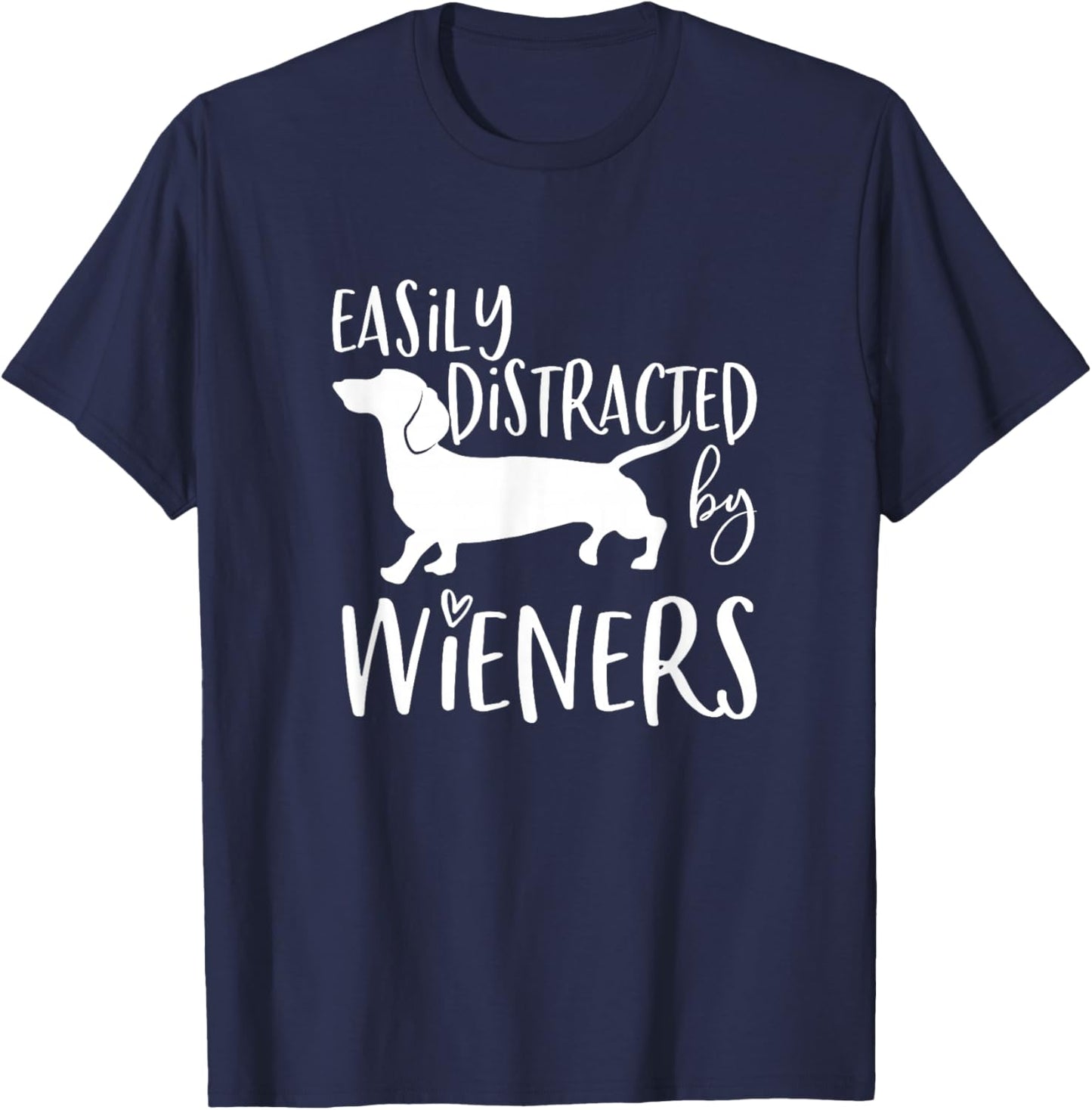 Weiner Dog Apparel Women's Dachshund Doxie Mom T-Shirt - T-Shirt | Navy