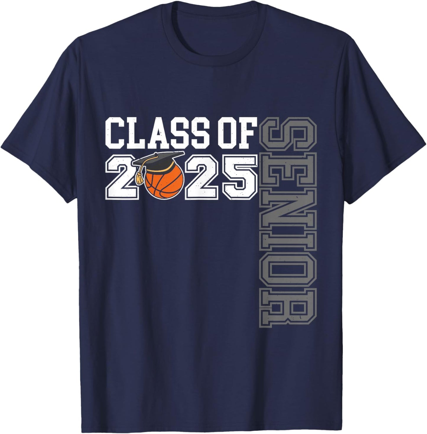 Class of 2025 Basketball Senior Night T-Shirt - T-Shirt | Navy