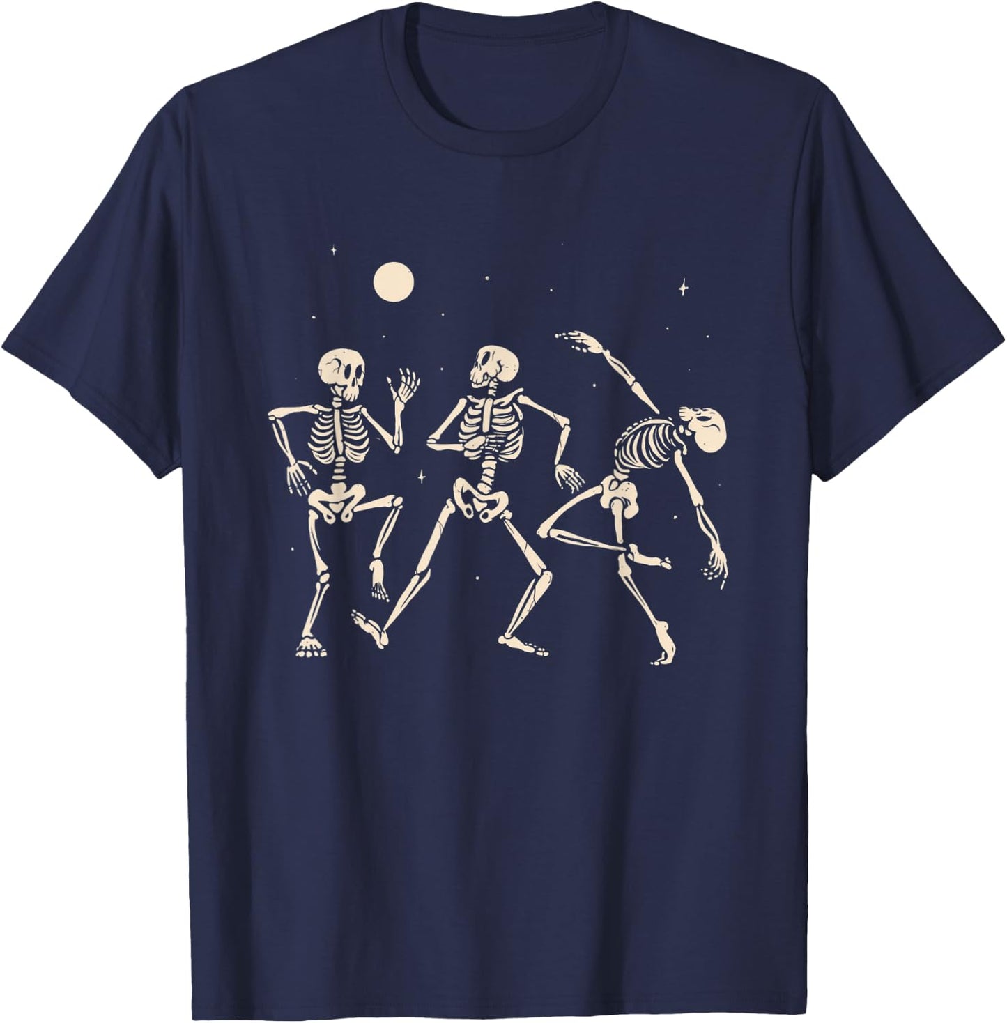 Dancing Skeletons Funny Halloween Skeleton Dancing T-Shirt - T-Shirt | Navy