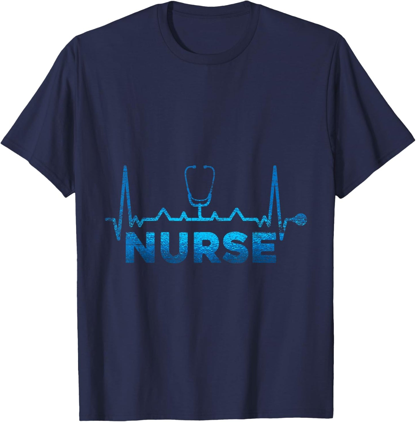 Heartbeat Nurse T-Shirt - T-Shirt | Navy