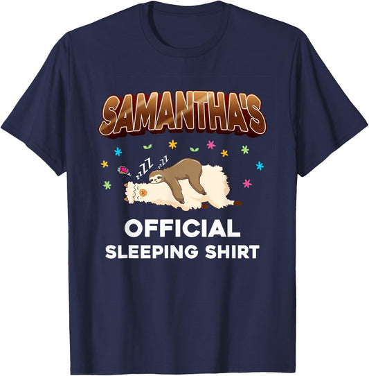 Personalized Samantha Birthday First Name Samantha T-Shirt - T-Shirt | Navy