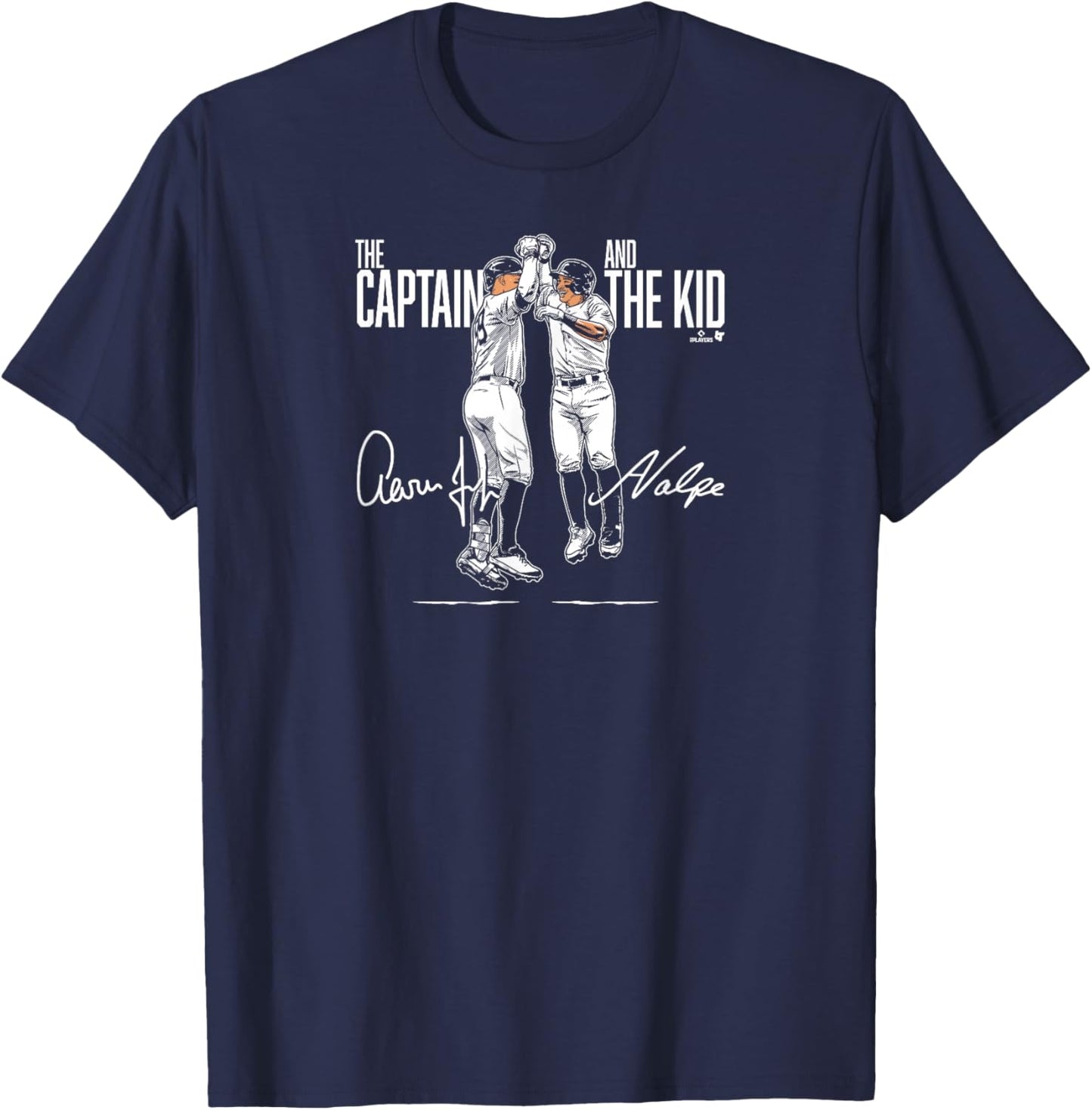 Judge & Volpe - The Captain & The Kid - New York Baseball T-Shirt - T-Shirt | Navy