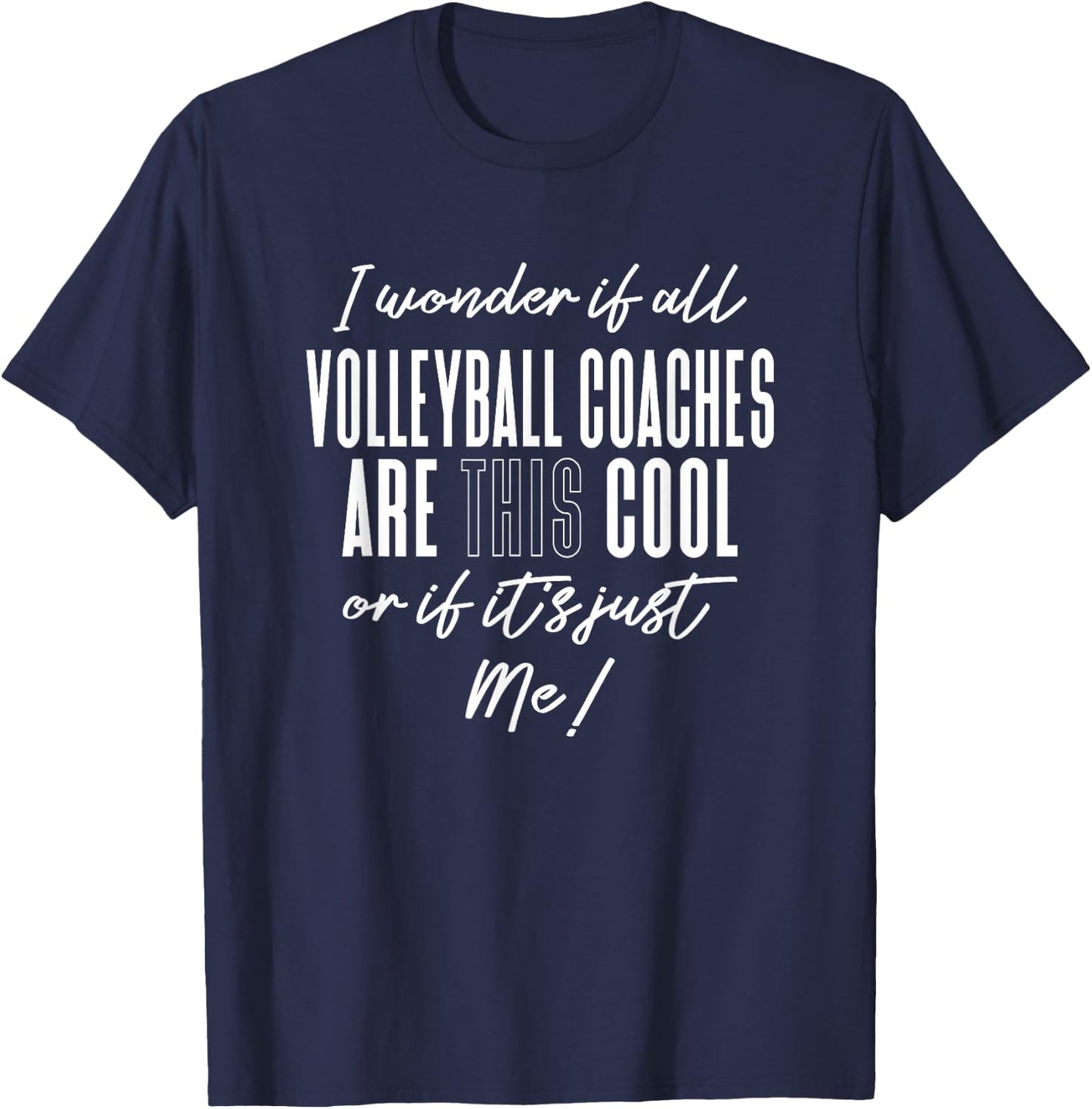Volleyball Coaches Gift Women Ball Coach T-Shirt - T-Shirt | Navy