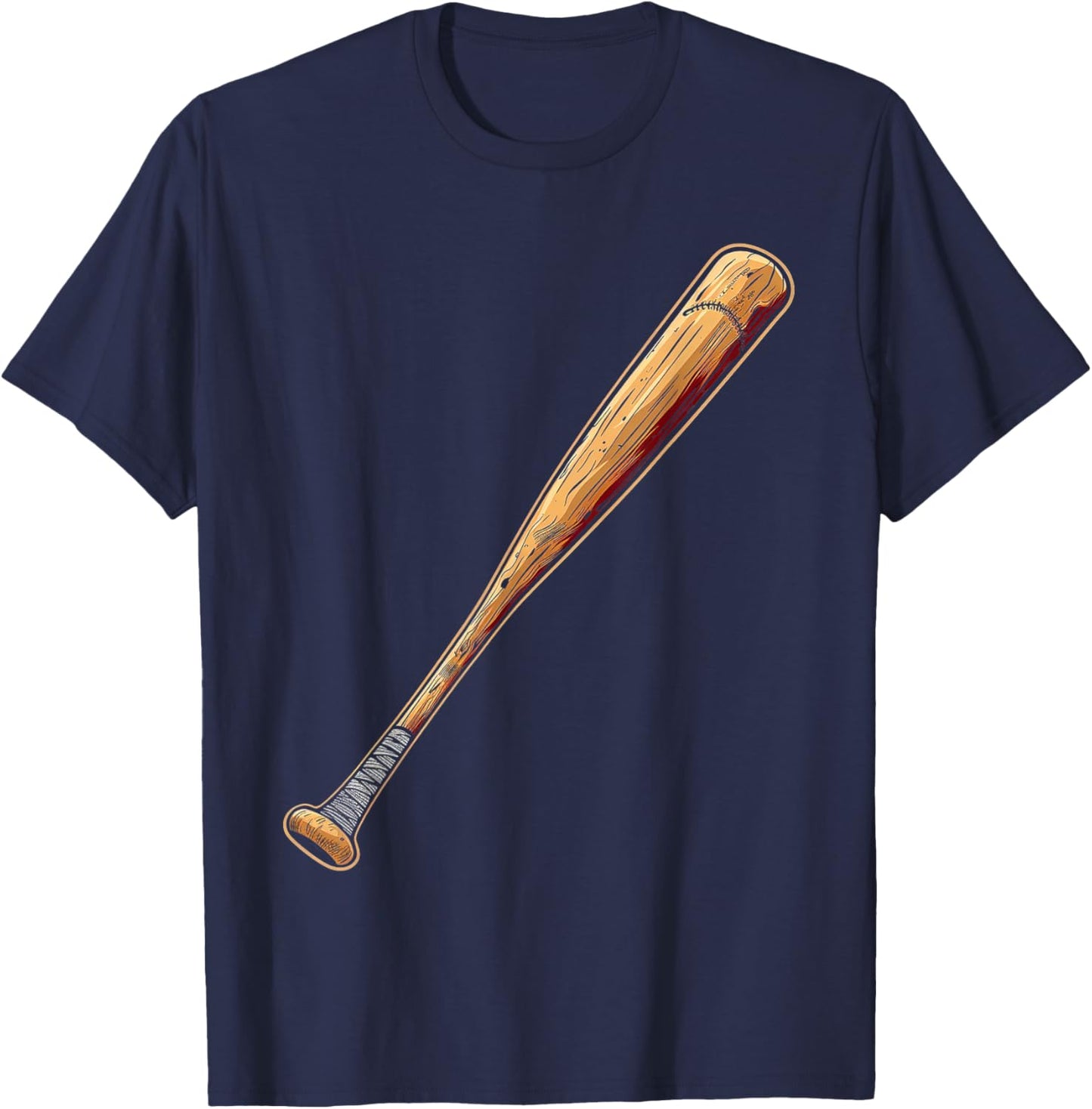 Vintage Baseball Bat T-Shirt - T-Shirt | Navy