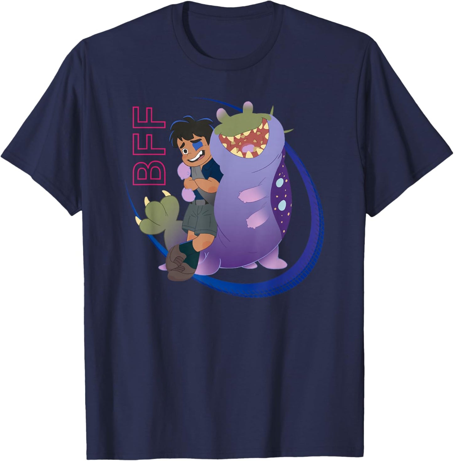 Disney Pixar Elio & Glordon BFF Buddies Shot T-Shirt - T-Shirt | Navy