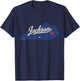 Jackson Kentucky KY Map T-Shirt - T-Shirt | Navy
