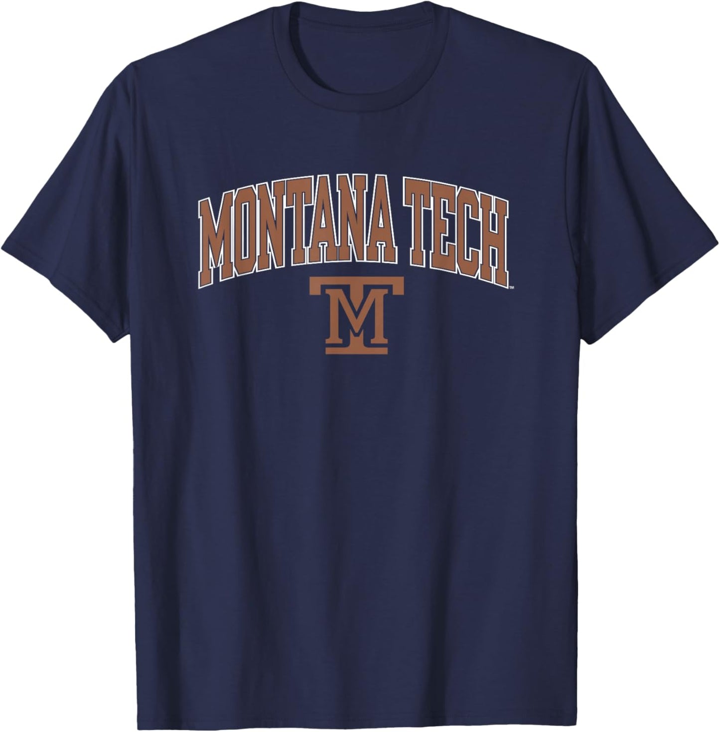 Montana Tech Orediggers Arch Over Green Officially Licensed T-Shirt - T-Shirt | Navy