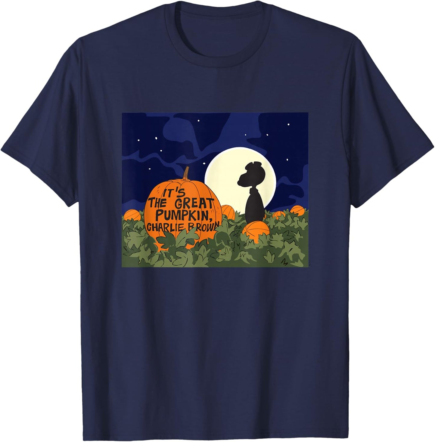 Peanuts Snoopy Its The Great Pumpkin T-Shirt - T-Shirt | Navy