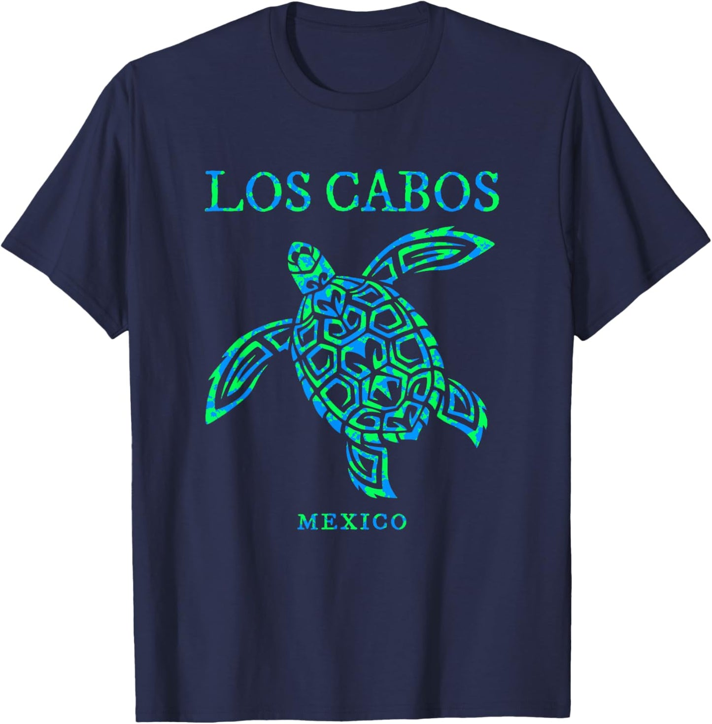 Los Cabos Mexico Sea Turtle Vacation Souvenir T-Shirt - T-Shirt | Navy