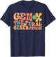 Gen X The Feral Generation Funny Generation X T-Shirt - T-Shirt | Navy