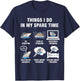 6 Things I Do In My Spare Time - Cruising Lovers T-Shirt - T-Shirt | Navy