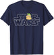 Star Wars Logo and The Child from The Mandalorian T-Shirt - T-Shirt | Navy