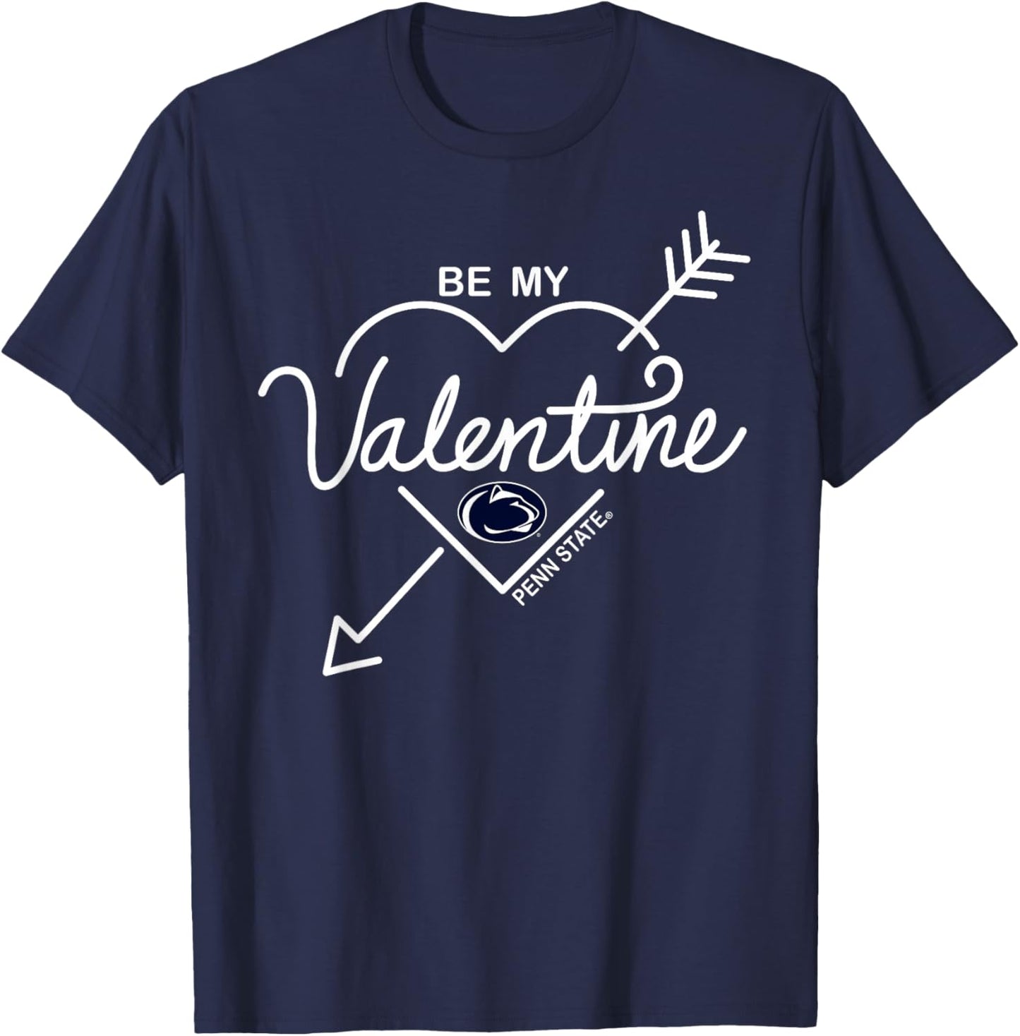 Penn State Nittany Lions Be My Valentine Logo T-Shirt - T-Shirt | Navy
