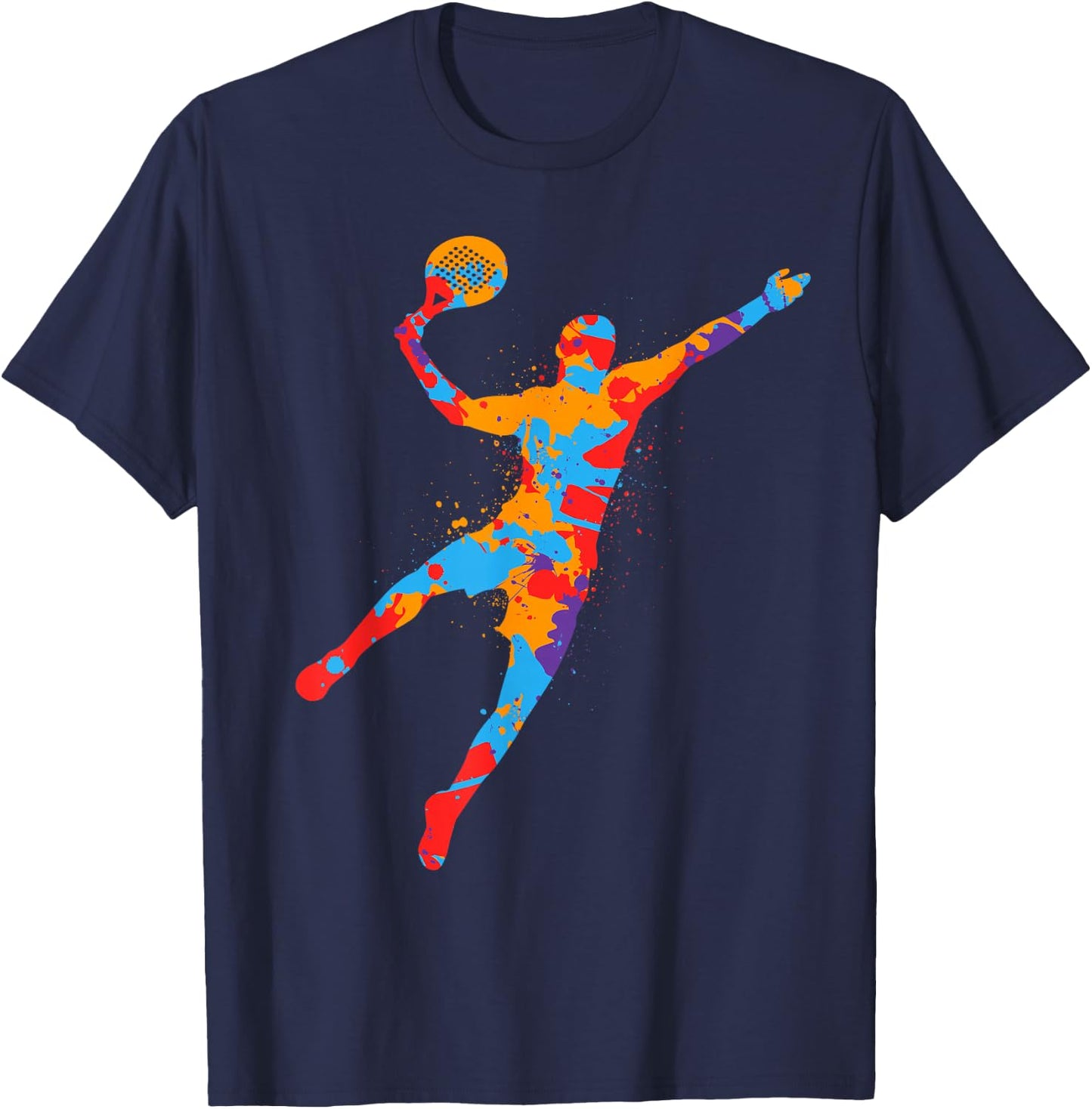 Padel Player Colorful Platform Tennis Paddleball Boys Padel T-Shirt - T-Shirt | Navy