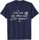 Love You to the Moon & To Saturn T-Shirt - T-Shirt | Navy