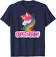 Unicorn Costume Adult Women Magic Horse Funny Super Horny T-Shirt - T-Shirt | Navy