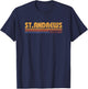 Retro St. Andrews Scotland T-Shirt - T-Shirt | Navy