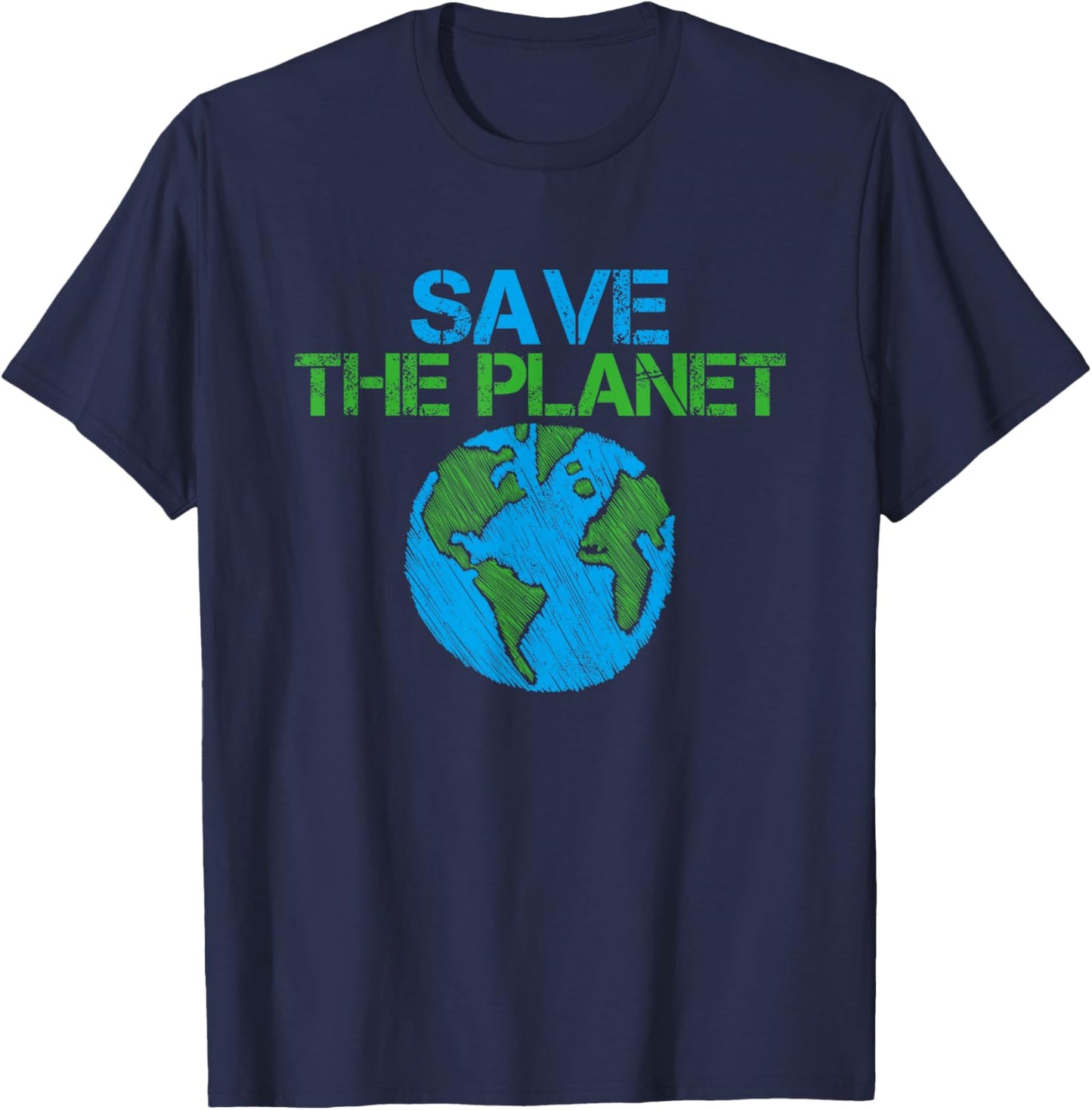 Save the Planet Shirt Protect Our Planet Environmentalist T-Shirt - T-Shirt | Navy
