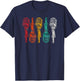 Karaoke Singer Retro Microphone - Funny Vintage Karaoke Gift T-Shirt - T-Shirt | Navy