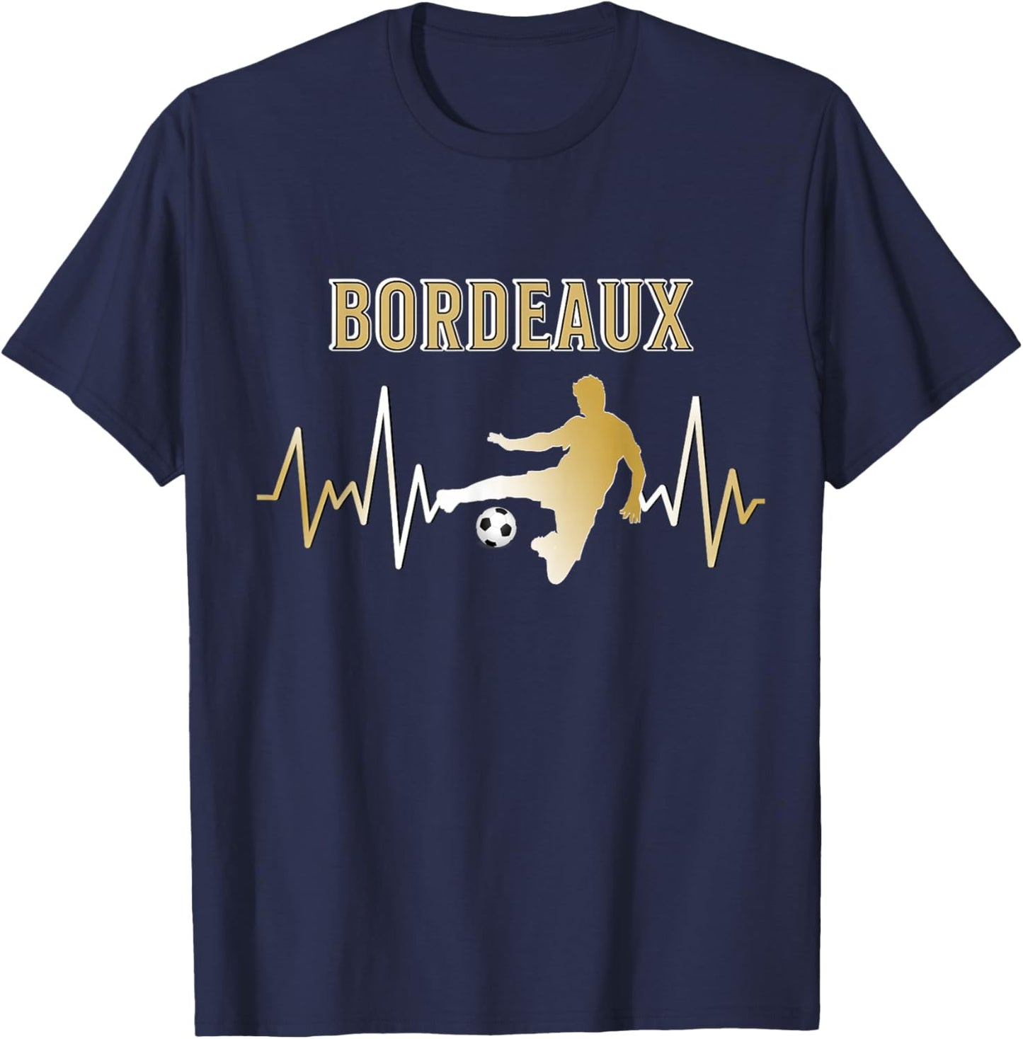 Bordeaux Football Supporter Gift , Black, S T-Shirt - T-Shirt | Navy