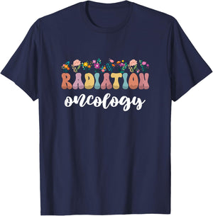 Radiation Cancer Therapy Gifts Radiation Oncology Nurse T-Shirt - T-Shirt | Navy