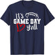 Its Game Day Yall Cute Super Football Bowl Heart Women's T-Shirt - T-Shirt | Navy