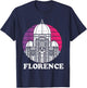 Florence Italian Home Dome Tuscany Cathedral Italy T-Shirt - T-Shirt | Navy