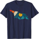 Georgia Vintage State Map Mountains Hiker Camping Pride Gift T-Shirt - T-Shirt | Navy
