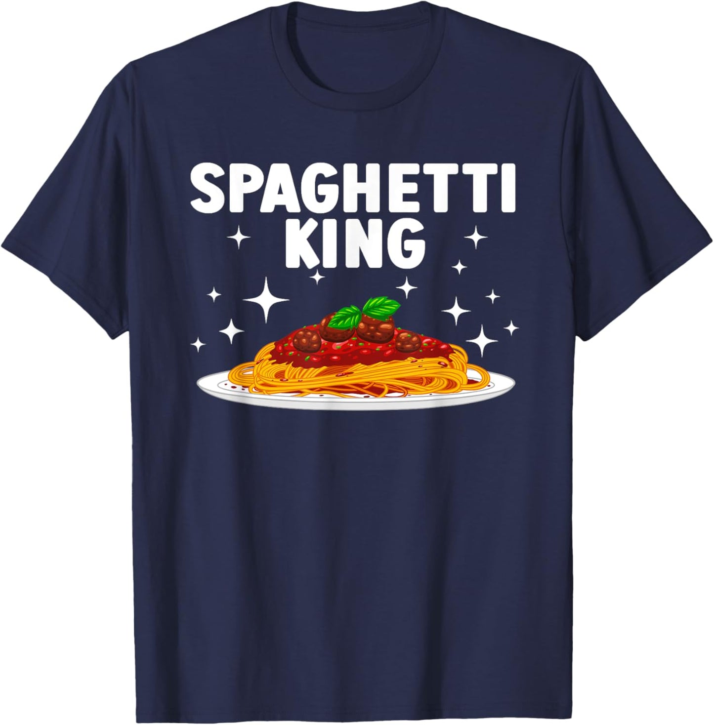 Spaghetti King Design Boys Grandpa Spaghetti Lover T-Shirt - T-Shirt | Navy
