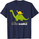 Daddysaurus Shirt Funny Father Dinosaur Daddy Saurus T-Shirt - T-Shirt | Navy