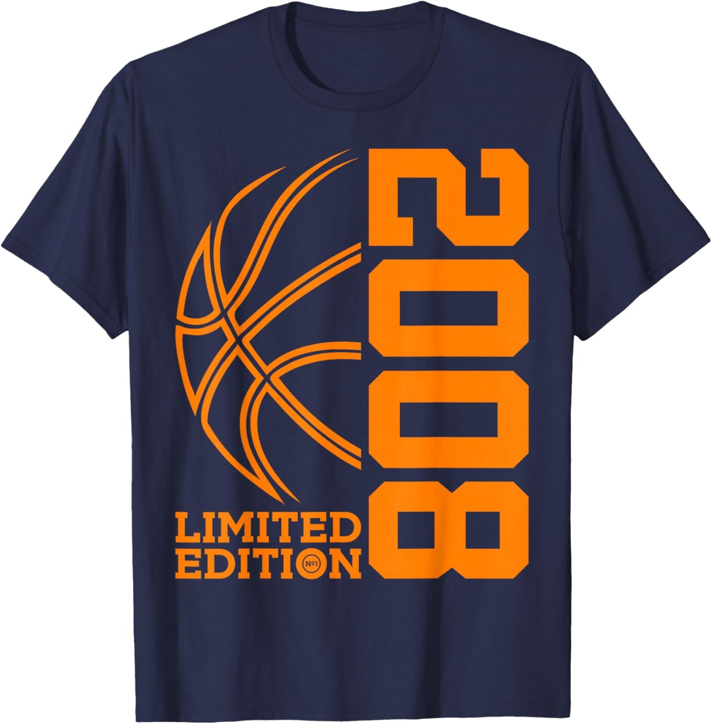 18th BIRTHDAY BASKETBALL LIMITED EDITION 2008 T-Shirt - T-Shirt | Navy