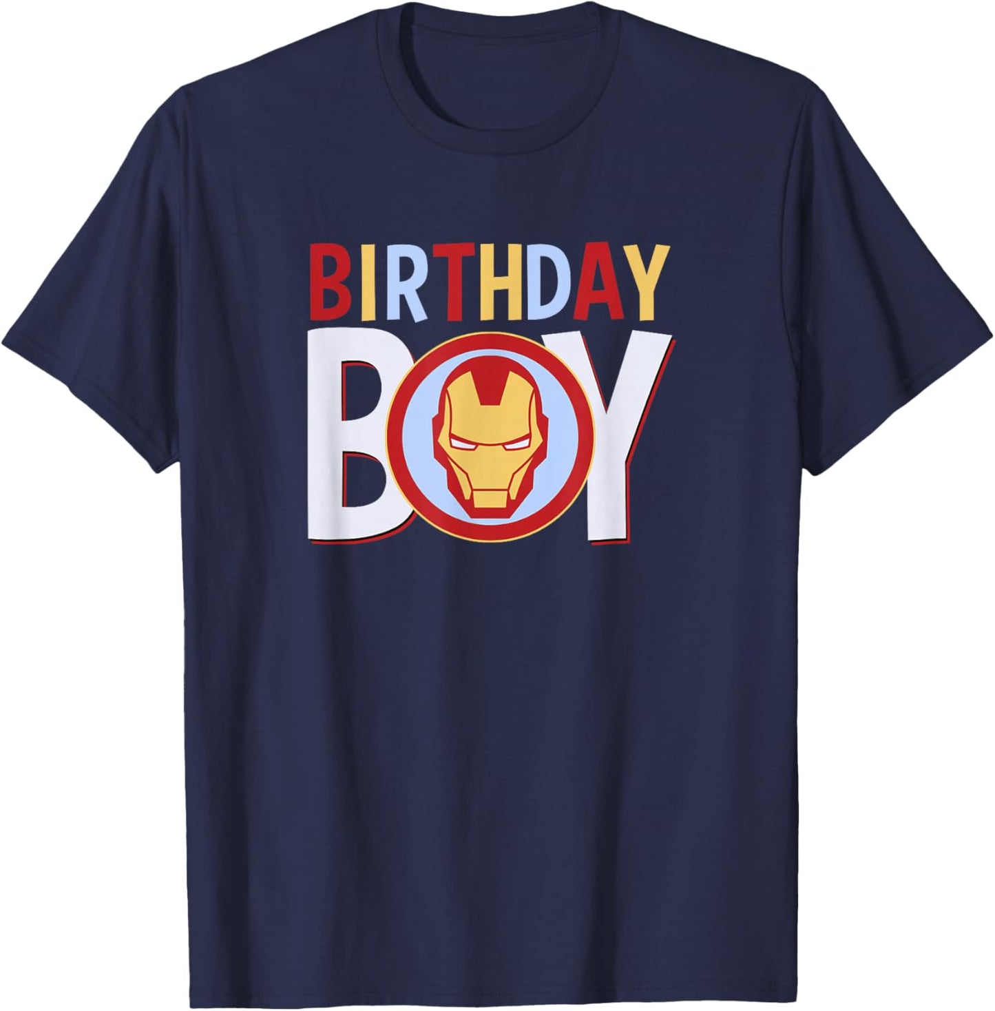 Marvel Avengers Classic Iron Man Birthday Boy T-Shirt - T-Shirt | Navy