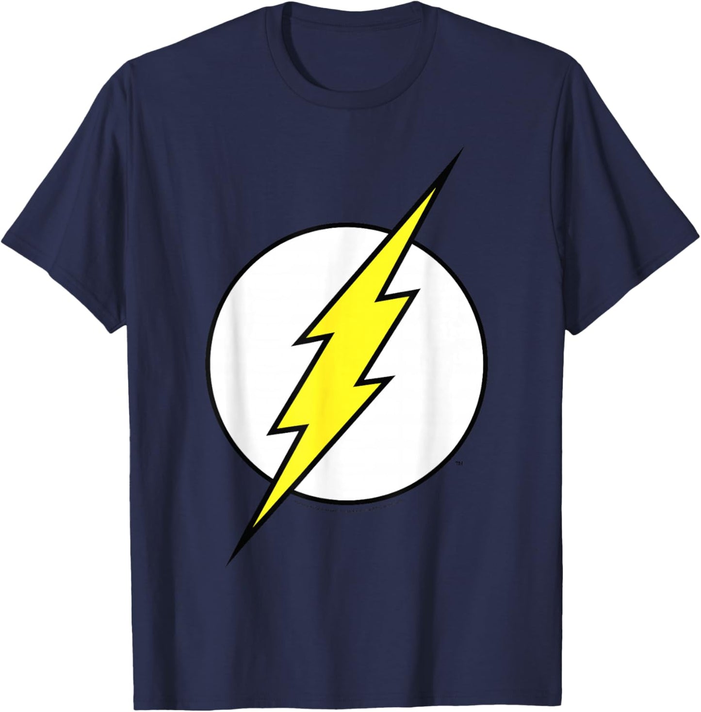 DC Comics The Flash Large Classic Chest Logo T-Shirt - T-Shirt | Navy