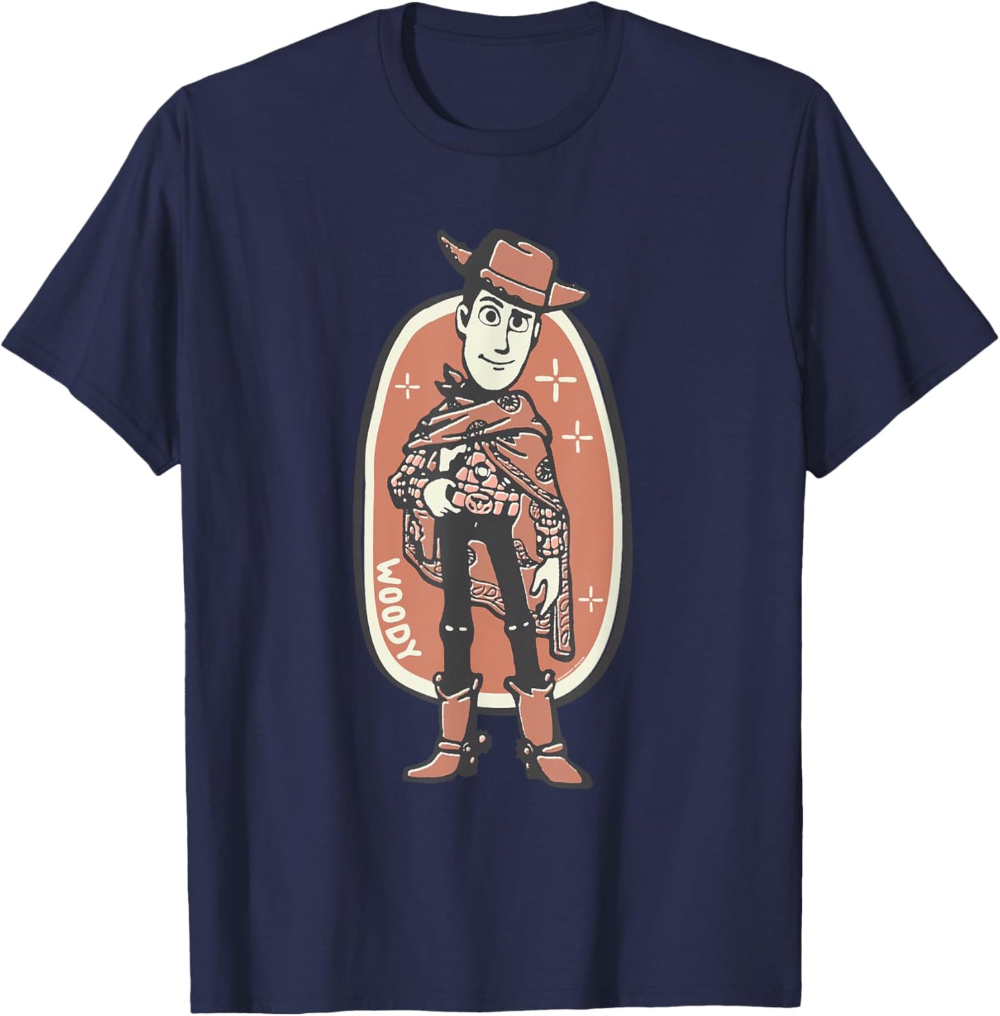 Disney & Pixar's Toy Story 5 Woody with Poncho Retro Western T-Shirt - T-Shirt | Navy