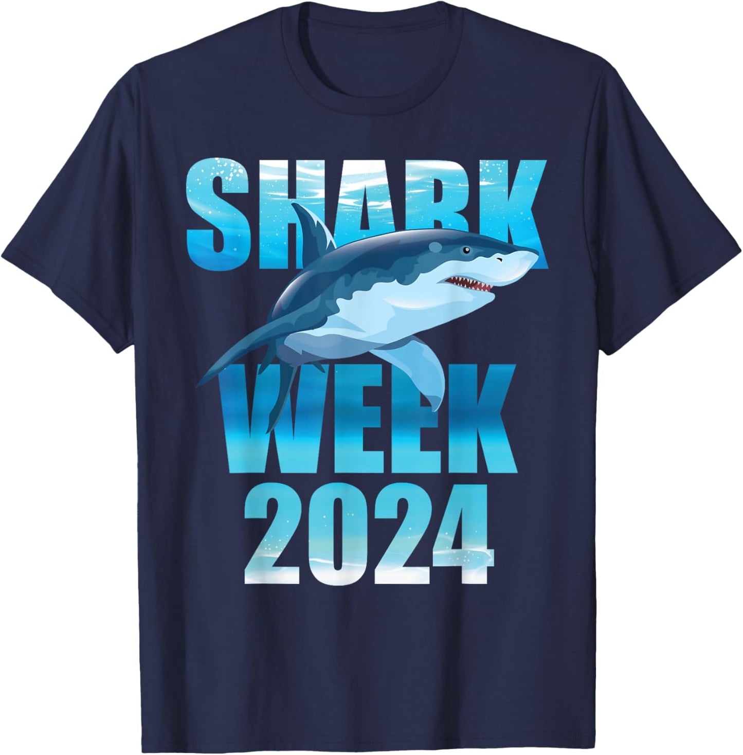 Shark 2024 Week Passion For Shark Lover Family Scuba Diver T-Shirt - T-Shirt | Navy