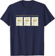 The Pie Rates of the Caribbean Funny Pirate Pun Design on a T-Shirt - T-Shirt | Navy