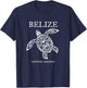 Belize Sea Turtle Retro Vacation Souvenir T-Shirt - T-Shirt | Navy