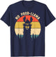 NO PROB-LLAMA - Vintage Llama Alpaca T-Shirt - T-Shirt | Navy