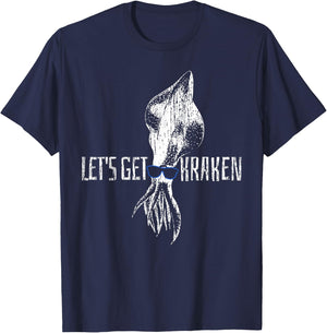 Squid Marine Biology T-Shirt - T-Shirt | Navy