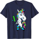 Funny Unicorn Sports Cricket Magical Bat And Ball Game T-Shirt - T-Shirt | Navy