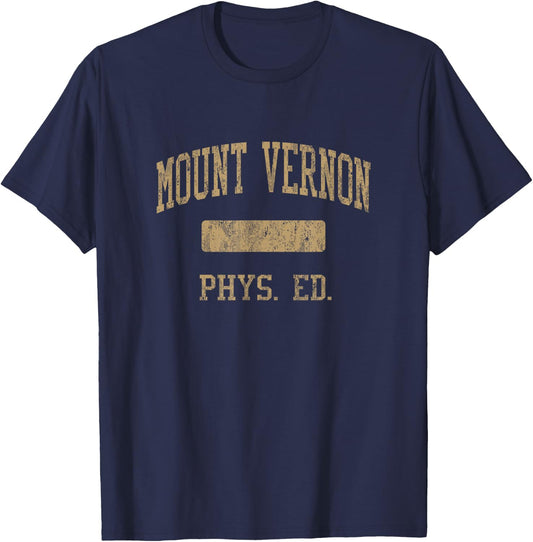 Mount Vernon High School HS Mount Vernon NY PHYS Ed T-Shirt - T-Shirt | Navy