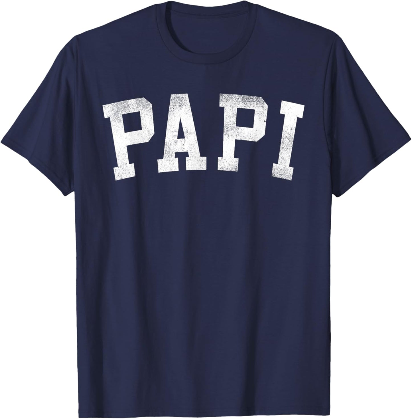 Papi - Classic Bold Font Father's Day Papi T-Shirt - T-Shirt | Navy
