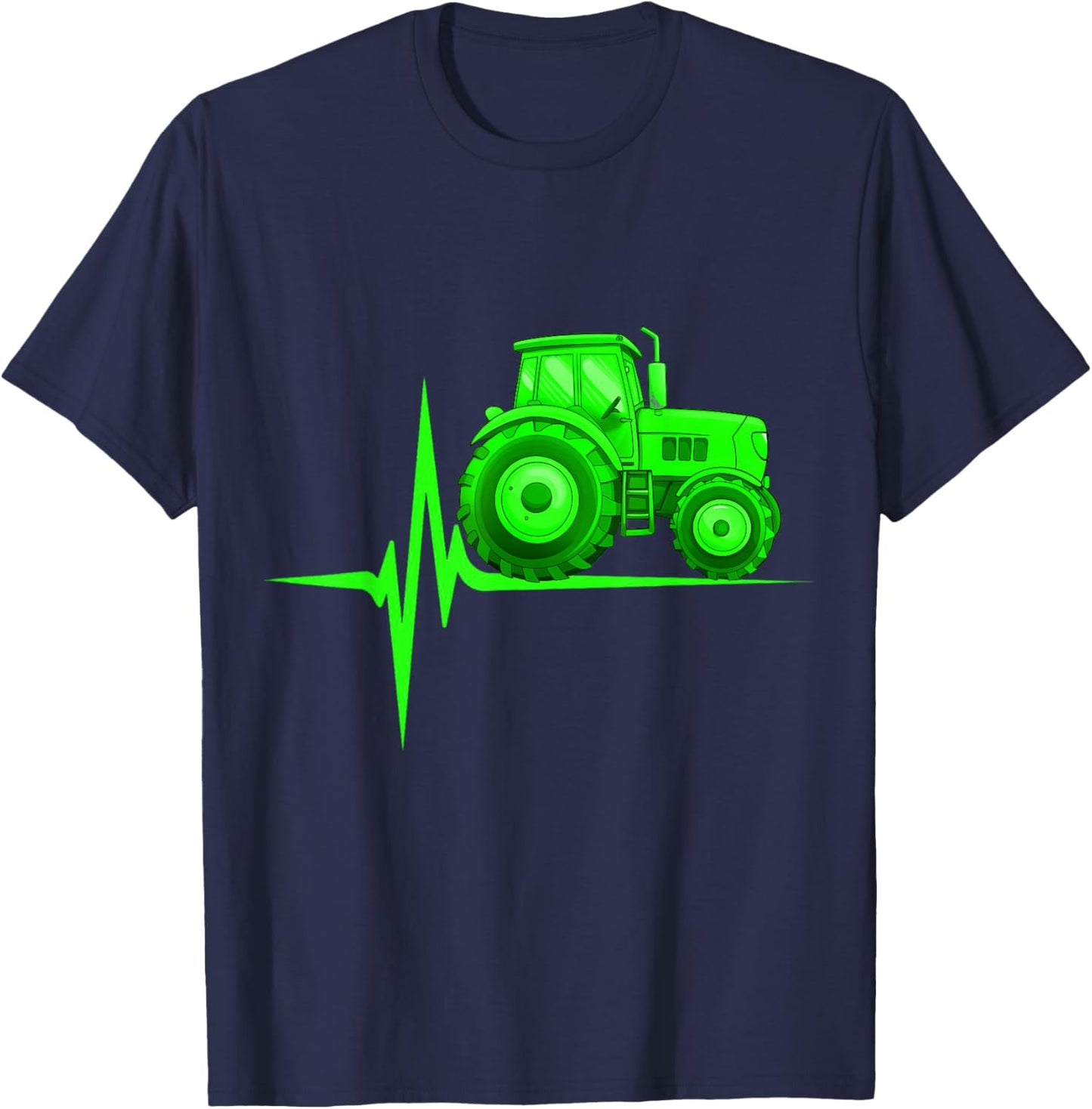 Tracteur Heartbeat Farming Shirt - Meilleur pour les agriculteurs T-Shirt - T-Shirt | Navy