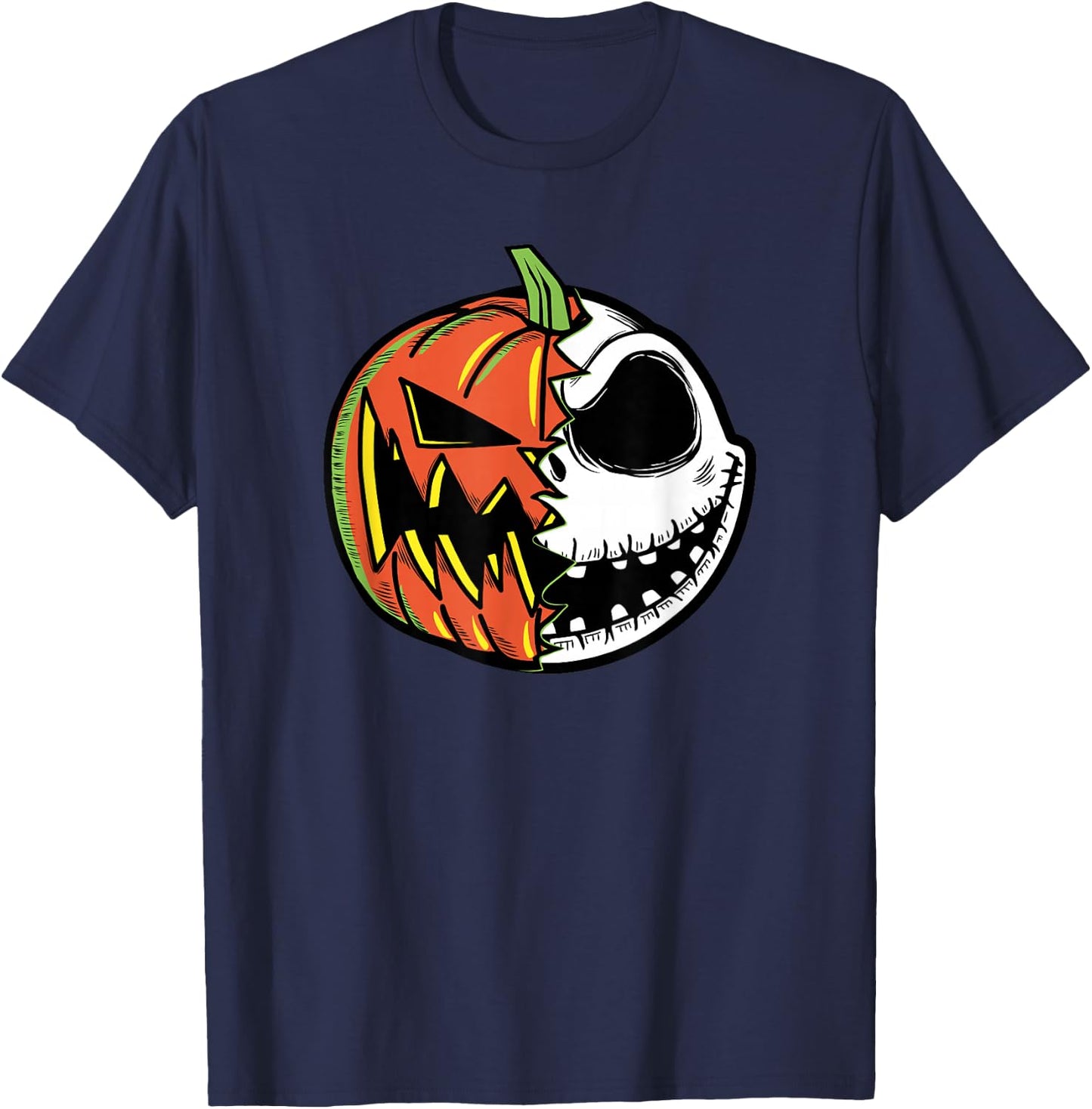 Disney The Nightmare Before Christmas Pumpkin Face T-Shirt - T-Shirt | Navy